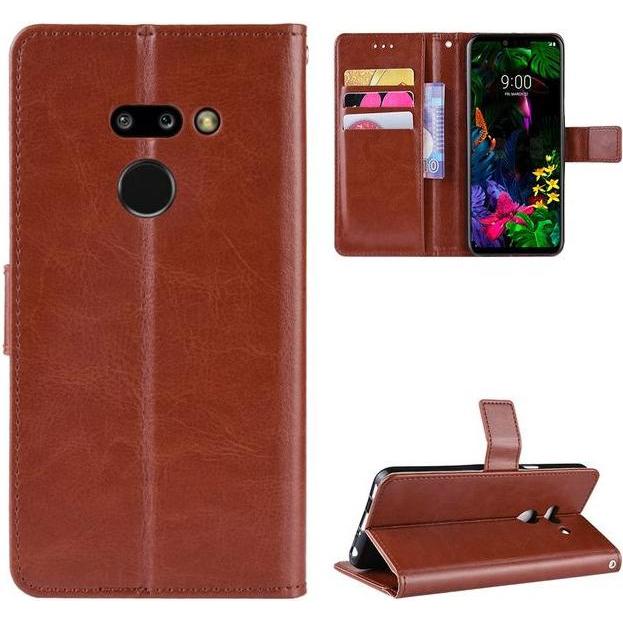 Thumbnail - MU Classic Crazy Horse Leder Hülle (LG G8 ThinQ), Smartphone Hülle, Braun