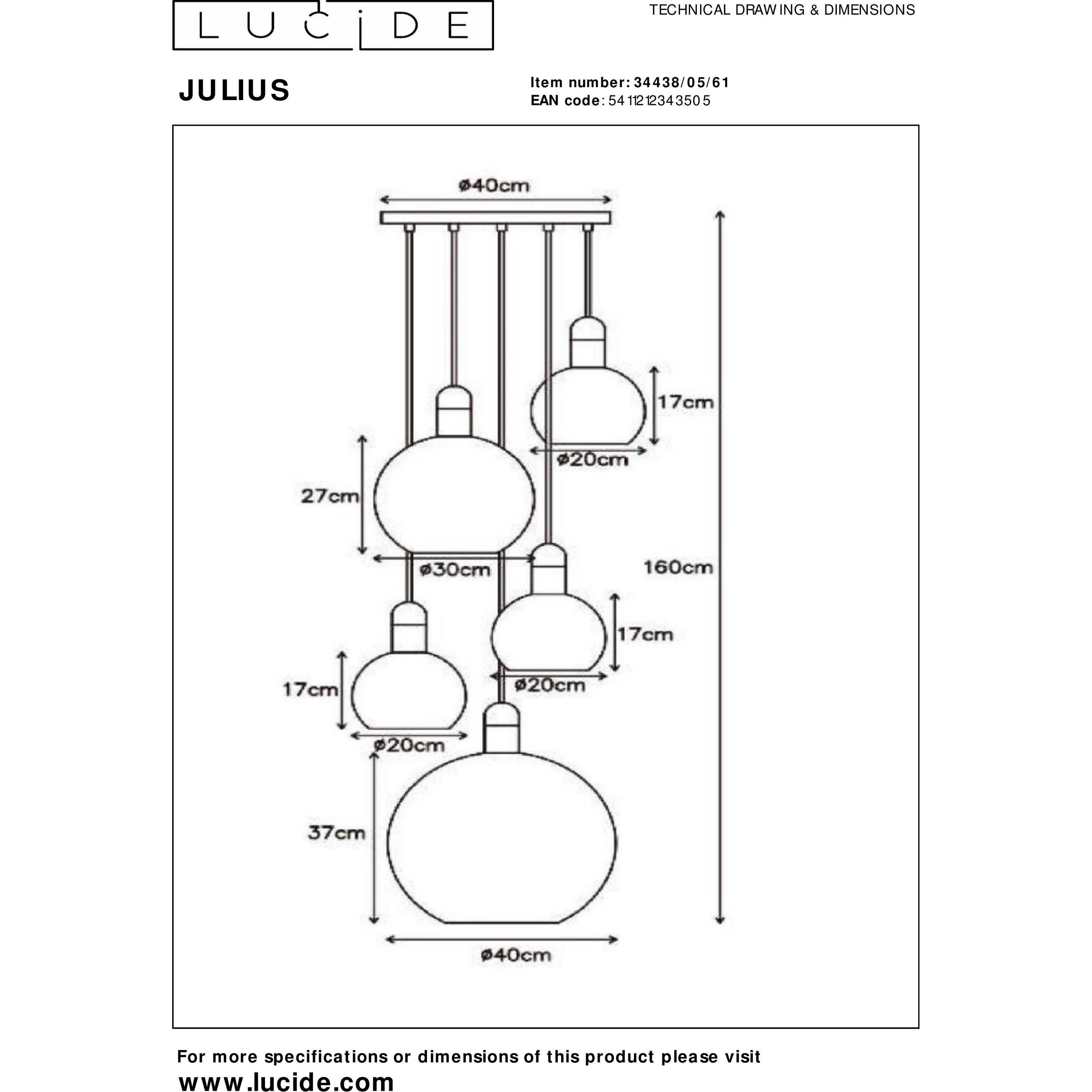Thumbnail - Lucide, Pendelleuchte, Pendelleuchten (E27)