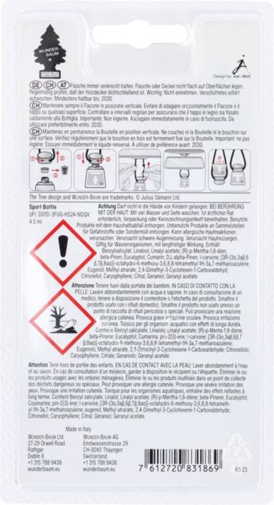 Actual product image Wunder-Baum Scent bottle Sport