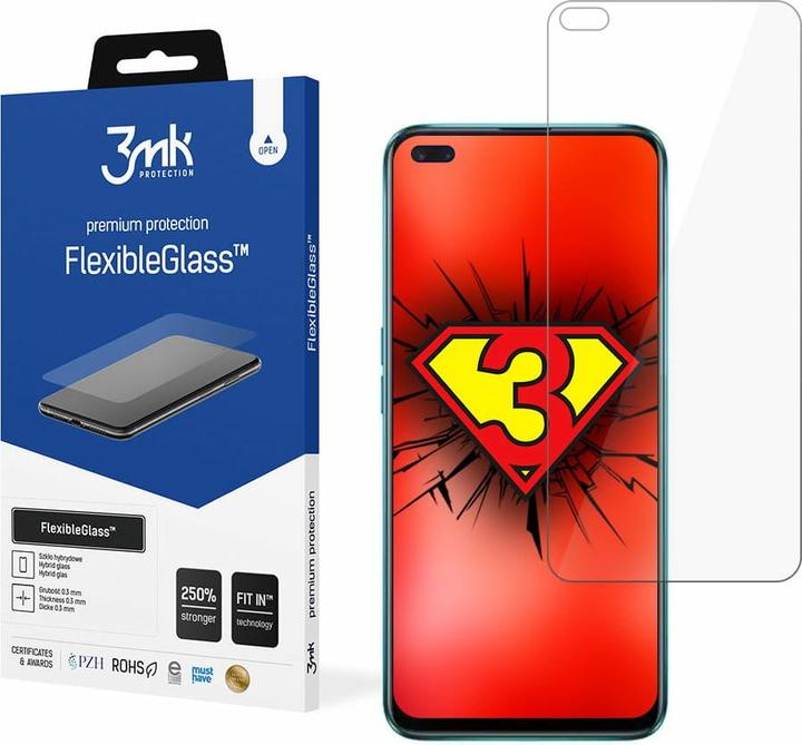 Image du produit 3MK hybrid glass Flexible 2.5D for Oppo Reno 4 Z 5G (1 pcs, Oppo Reno 4 Z 5G)