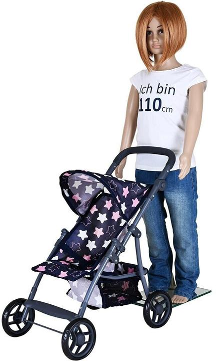 Actual product image Knorrtoys Puppenbuggy Liba - "star blue pink"