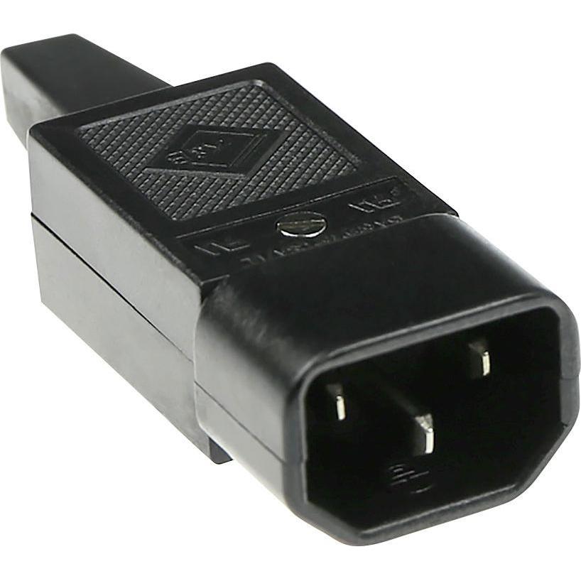 MPE-Garry C14 Power connector male, Elektronikkabel + Stecker, Schwarz