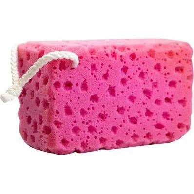 Inter Vion, Accessori bagno, INTER-VION Gąbka do kąpieli i masażu Żółta