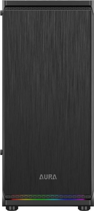 Actual product image Gamdias Boitier Moyen Tour ATX Aura GC8 RGB avec panneau vitré (Noir) (ATX, mATX, Mini-ITX)