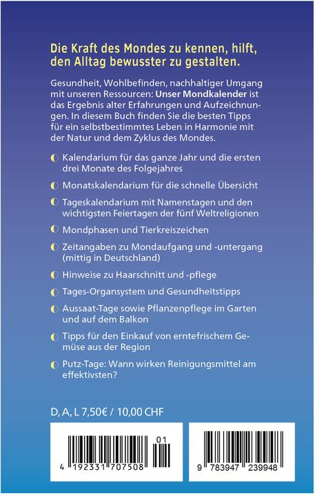 Produktbild Mondkalender 2026 Tag fr Tag
