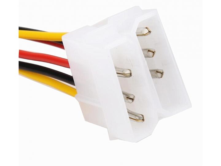 Produktbild PowerGuard 6-Pin Grafikkarten Stecker auf 2x 4-Pin Molex Power Adapter