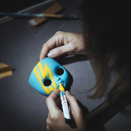 Image du produit Schneider Paint-It Crayons acryliques (set de 3 avec pointe ogive de 2 mm, peinture acrylique à haut pouvoir (6 x)