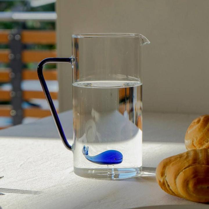 Image du produit Easy Life Carafe en verre borosilicaté 1.2 lt. avec couvercle. Trèfle à quatre feuilles (1.20 l)