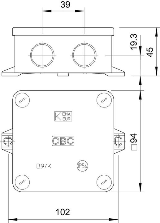 Actual product image OBO Bettermann Kabelkasten