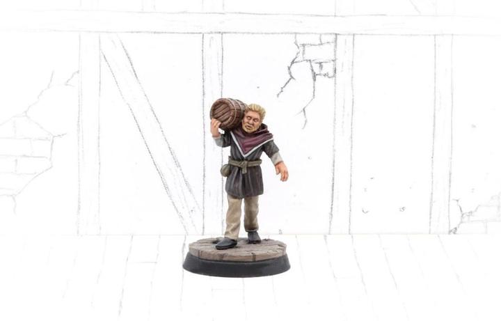 Produktbild Tabletop-Art Townsfolk Miniatures - Servant With Barrel (Kunststoff)