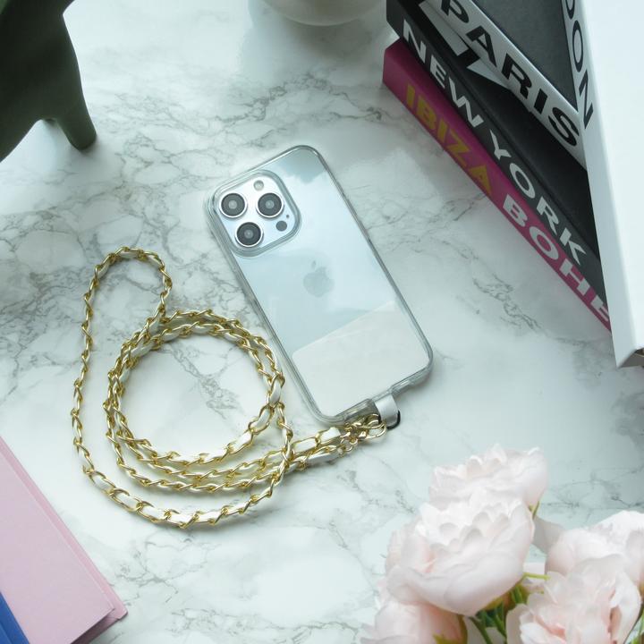 Actual product image PhoneLook Lanière/lacet élégante et sophistiquée universelle pour smartphone en similicuir et métal