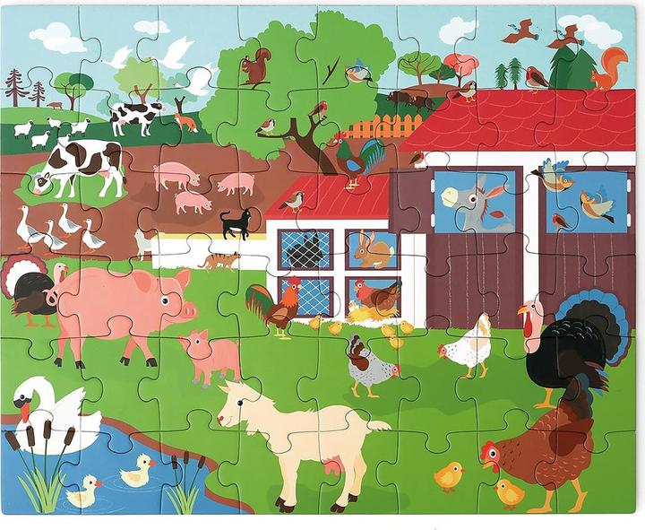 Produktbild Scratch Magnet Puzzle Bauernhof gross (48 Teile)