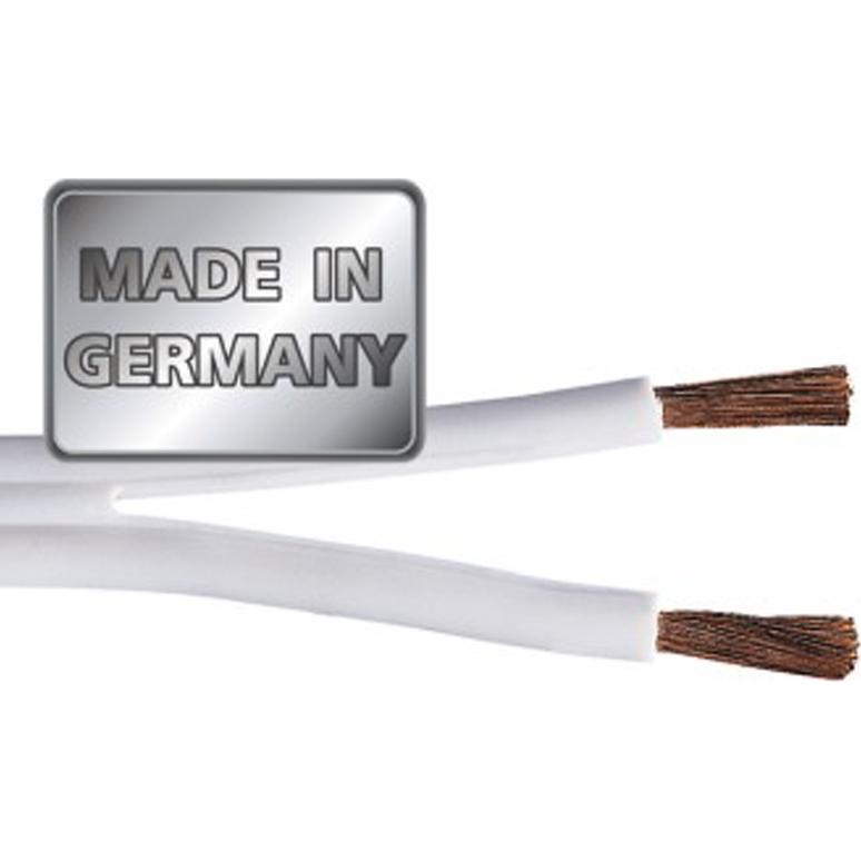 Hama Acoustic 2x 1,5 (200 m, 1.50 mm²), Lautsprecherkabel, Weiss