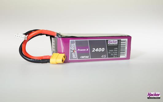Produktbild Hacker LiPo Pack TF Power-X 2400mAh 4S MTAG (14.80 V, 2400 mAh)