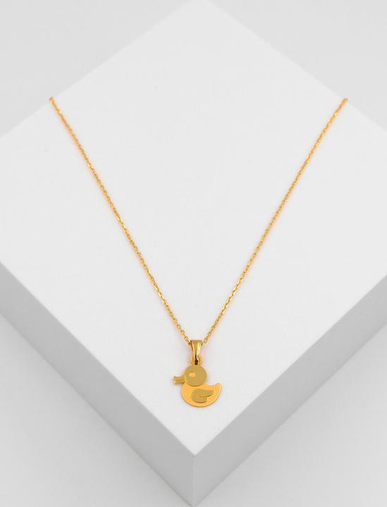 Image du produit Muau Pendant duck yellow gold 750, 18x11mm (Or jaune 750/18K)