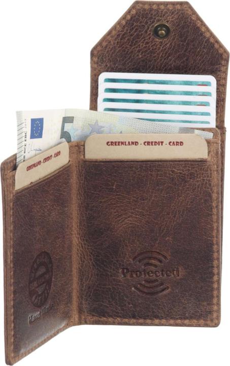 Immagine prodotto Greenland Nature Montenegro porta carte di credito RFID in pelle 6,5 cm