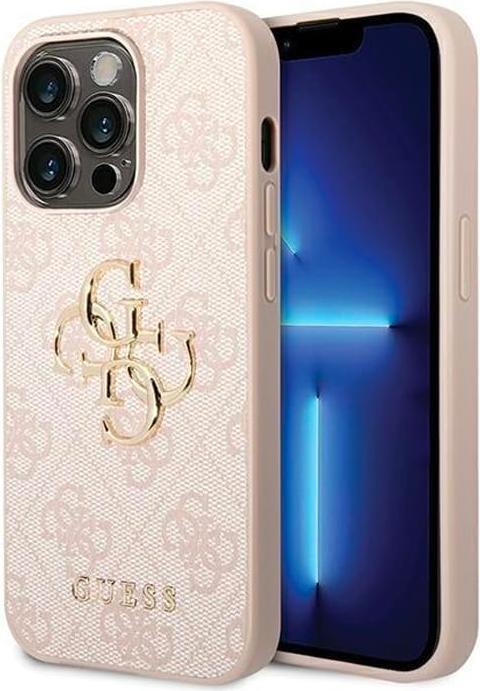 Produktbild Guess GUHCP16S4GMGPI iPhone 16 6.1" różowe/pink hardcase 4G Big Logo (Apple iPhone 16)