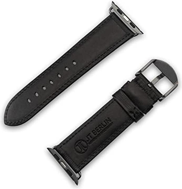 Immagine prodotto JT Berlin Cinturino Wannsee | Apple Watch Ultra/42/44/45mm | nero - grigio spazio alluminio | M | 1 (42 mm, Alluminio)