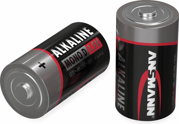 Actual product image Ansmann Mono (D) Battery Alkaline Manga (4 pcs., D, 1300 mAh)