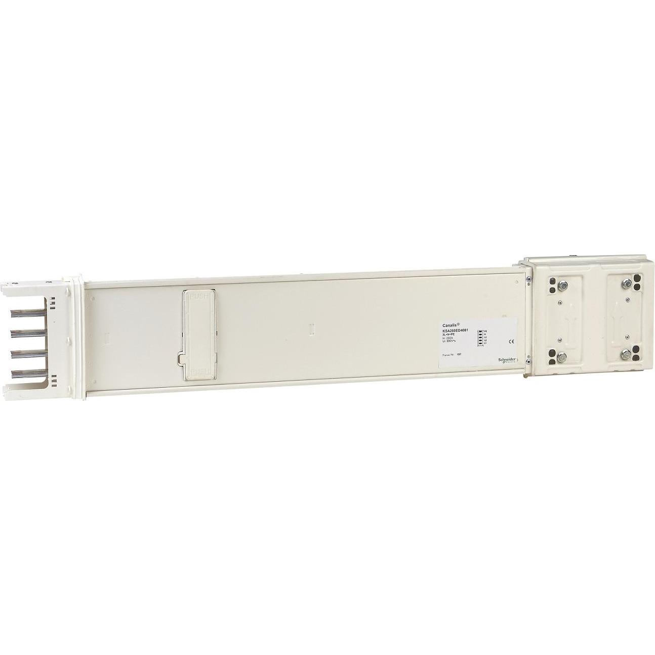Schneider Electric SE KSC250ED4081 Gerader Schienenkasten 0, Elektronikzubehör + Gehäuse, Weiss