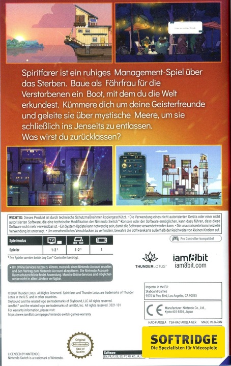 Image du produit Skybound Spiritfarer (Switch, DE)