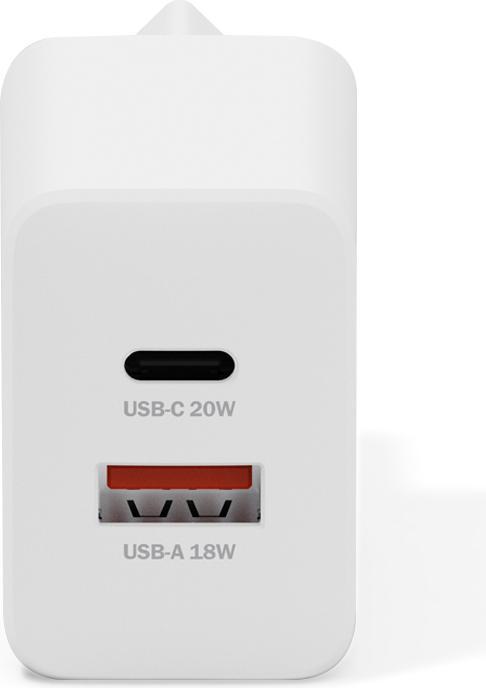 Productafbeelding Digitus USB Charger 20W, 1x USB-C, 1x USB-A (20 W, 2 ports)