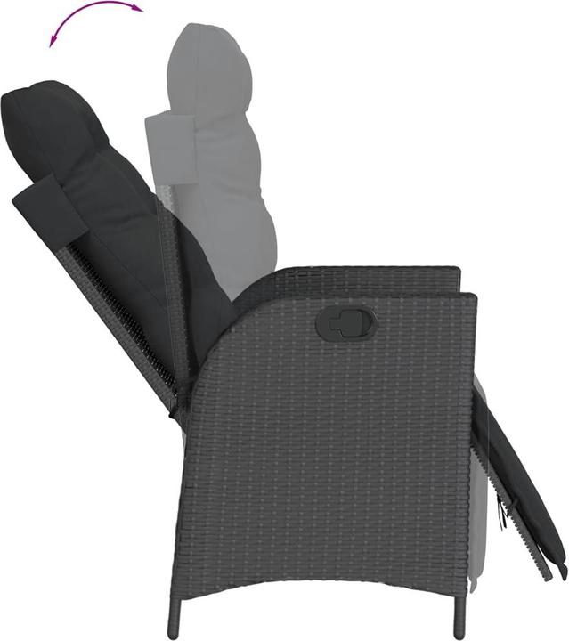 Produktbild vidaXL Gartensessel verstellbar