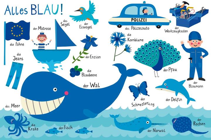 Produktbild Blaubeerblau und Hummelgelb Mein knallig buntes Farbenbuch (Deutsch)