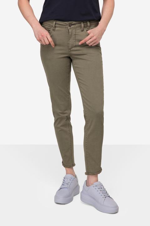 Actual product image Laurasøn Khaki Fringed Hem Jeans (44)