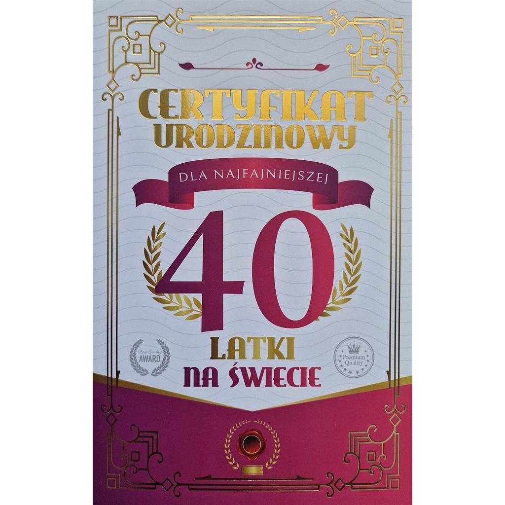 Yeku Geburtstagskarte zum 40. Geburtstag einer Frau (54619689)