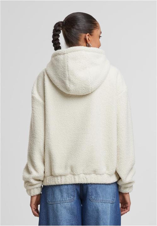 Produktbild Urban Classics Ladies Oversized Bonded Sherpa Hoody whitesand M (M)