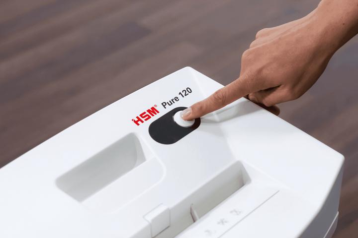 Actual product image HSM Shredder Pure 2313111 white 120/4x25mm (Particle cut)