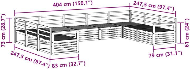 Produktbild vidaXL Outdoor-Sofa