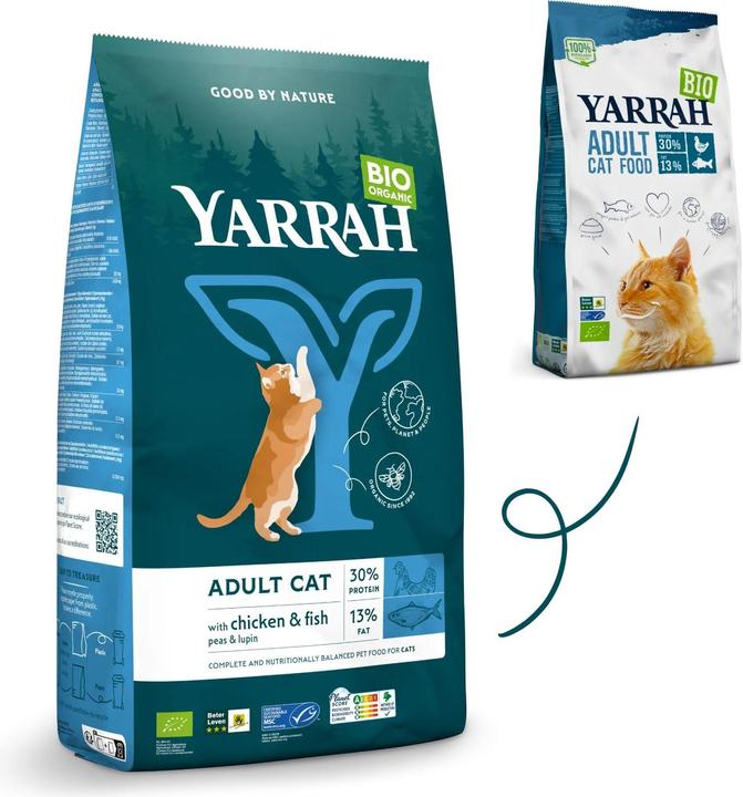 Image du produit Yarrah Nourriture sèche BIO poisson & poulet (Adulte, 1 pcs, 2400 g)