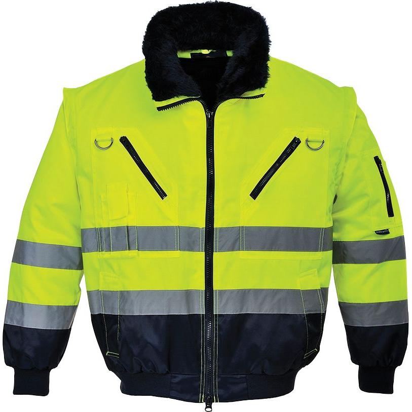 Portwest, Arbeitsjacke, Pj50 Y Bomberjacke Warnung 4W1 Xxl (XXL)
