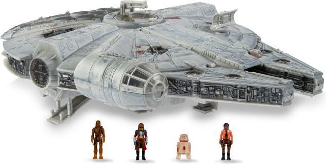 Star Wars Micro Galaxy Deluxe Vehicle (veicolo e figura da 9") -Millenium Falcon Wave 1r /Giocattoli
