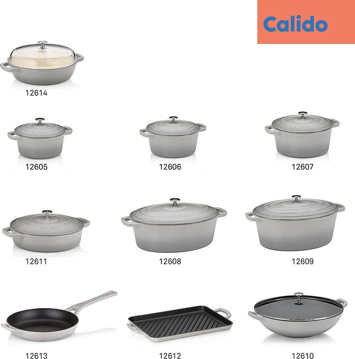 Image du produit Kela Bräter Calido 2,5l grau (21 cm, Cocotte + faitout, Fonte)
