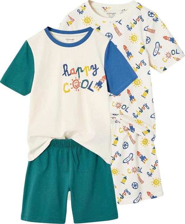 Produktbild Vertbaudet 2er-Pack Jungen Sommer-Schlafanzüge COOL mit Recycling-Baumwolle (110)
