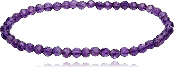 Immagine prodotto Leyda Bracciale di ametista (18 cm, Pietra colorata)