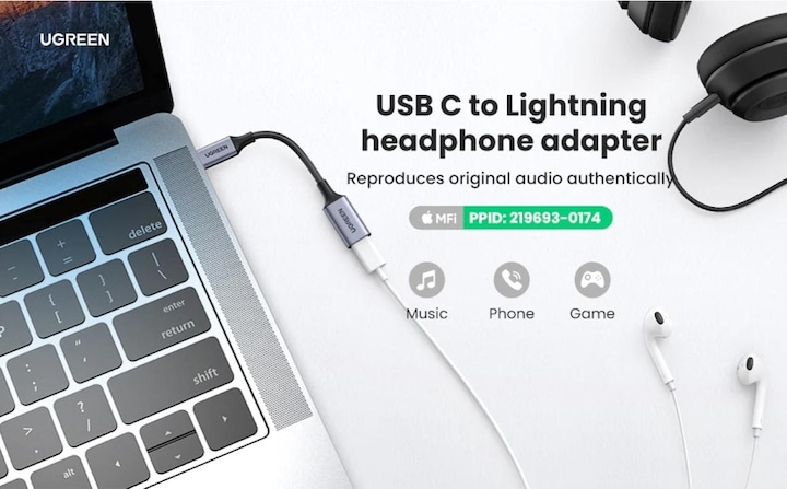 Produktbild Ugreen USB C – Lightning Adapter (USB Typ C, Lightning)
