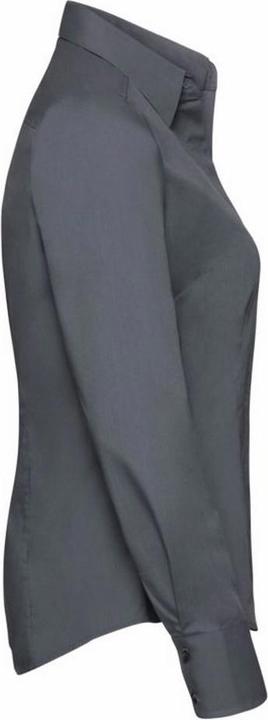 Produktbild Russell Collection Popelin Bluse Hemd Langarm pflegeleicht tailliert (L)