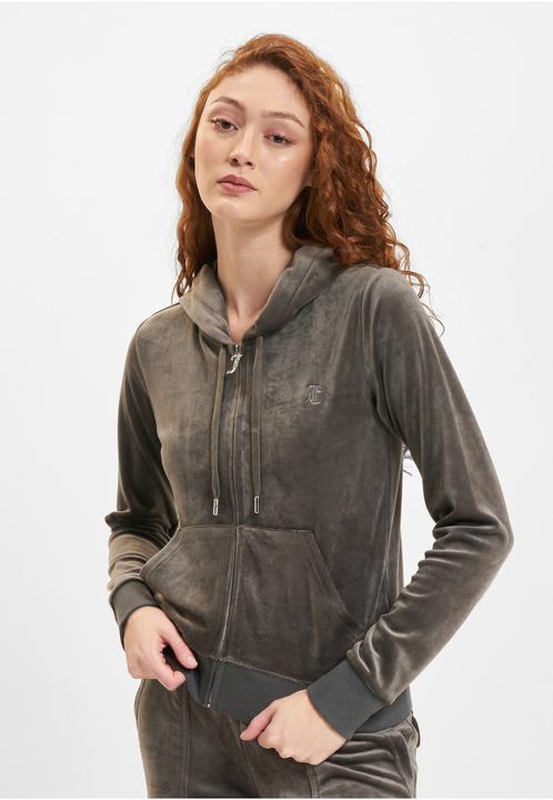 Actual product image Juicy Couture ZIP THROUGH HOODIE WITH ZIP PULL & JC - 102755 (S)