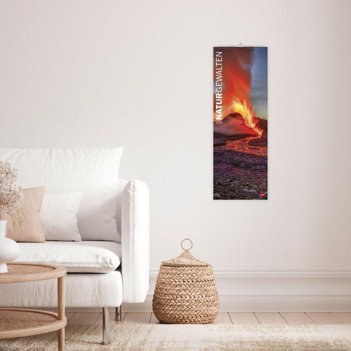 Image du produit Naturgewalten Vertical Kalender 2026 (24,5 x 69 cm, Couverture rigide, Allemand)