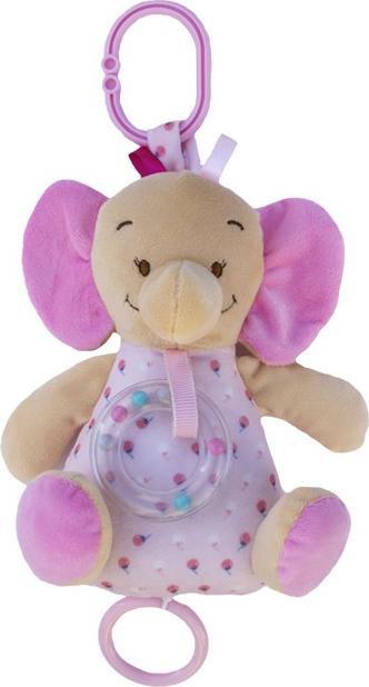 Tullo Music box - Pink elephant, 18 cm
