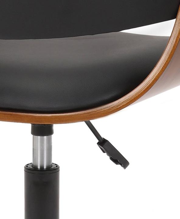 Actual product image Swisshandel24 Bruce office chair imitation leather, walnut/black (43 - 53 cm)