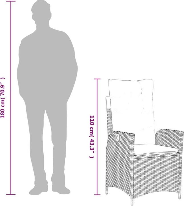 Produktbild vidaXL Garten Essgruppe