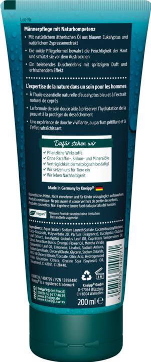 Actual product image Kneipp Shower Tonic Men 2in1 (200 ml)