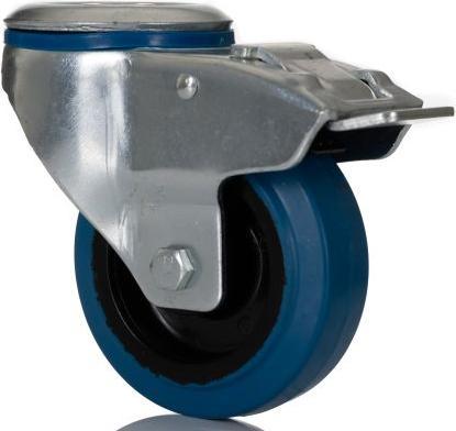 Produktbild RS PRO Rubber braked bolt hole castor dia 100mm