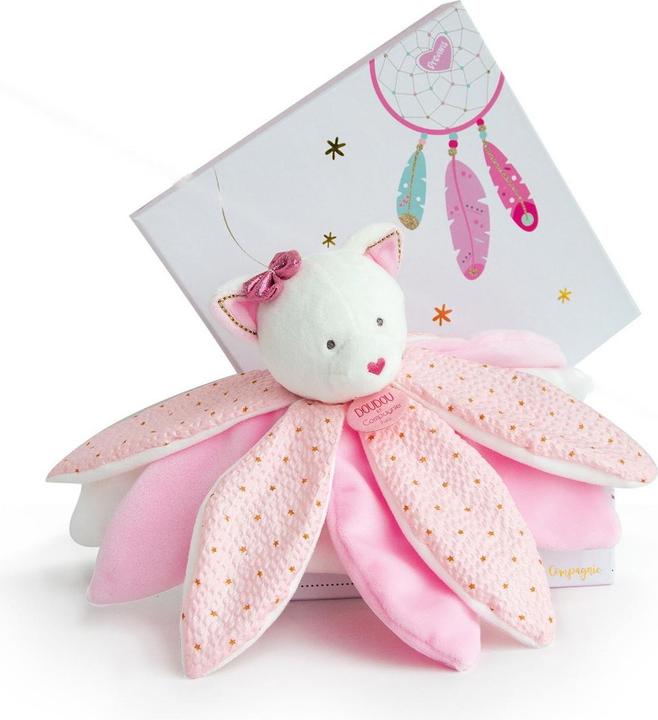 Image du produit Doudou et Compagnie Doudou attrape-rêves chat fleur