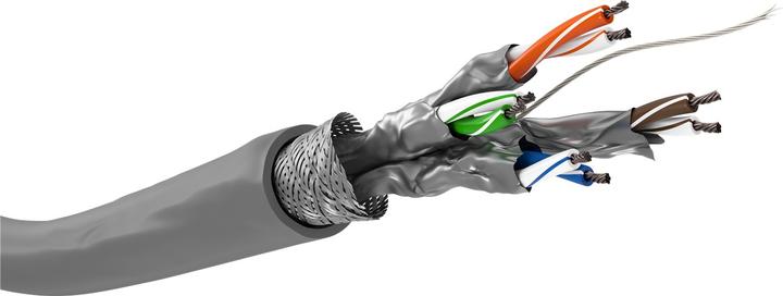 Goobay Câble réseau CAT 6 S/FTP 4 x (S/FTP, CAT6, 100 m)
